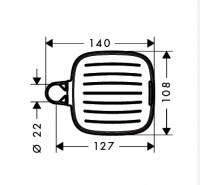 HANSGROHE CASETTA E JABONERA